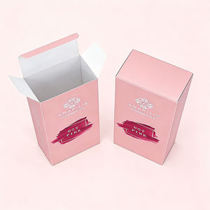 Custom Logo Luxury Pink Paper Boxes Cardboard <b>Gift</b> Cosmetic Packaging <b>Box</b> - Product Image 4