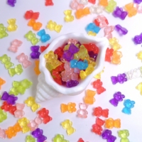 Cabochon in Resina Luminosa a Forma di Orsetto, Animali Orsetto che si Illuminano al Buio, Ciondoli per Slime, Perline per Nail Art, Fai da Te, Fermagli per Capelli, Scrapbooking e Decorazioni