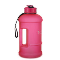 Bouteille d'eau en plastique transparente de 1300 ml, best-seller, pour les sports de plein air estivaux, gourde