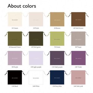 Pochette personnalisée en satin vert sauge de luxe avec cordon de serrage, sac réutilisable et écologique imprimé sur mesure pour cosmétiques, bijoux, cadeaux - Product Image 6