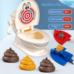 Creativo Mini Inodoro Catapulta Juguete Divertido Novela Escritorio Disparar Juego para Niños Nueva Familia Parodia Juguetes Tricky Hecho de Plástico Duradero - Product Image 2
