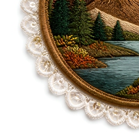 Patch brodé 3D en relief, rond, thermocollant, avec garniture en dentelle à sequins, pour vestes, chapeaux, sacs, sacs à dos, jeans et vêtements