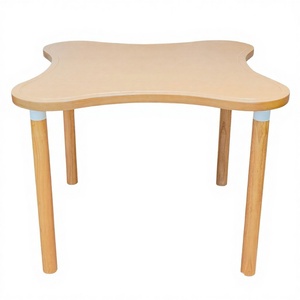 Round <b>Solid</b> <b>Wood</b> Dining <b>Table</b> Anti-Bump For Elderly Living Room Furniture - Product Image 1