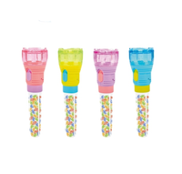 Offres Spéciales lampe de poche forme bonbons jouets beau grand tube rouge jouet avec bonbons 2 en 1 fonction bonbons jouets pour enfants cadeaux de vacances