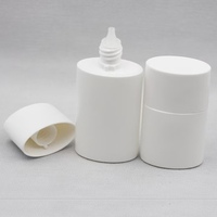 Flacon cosmétique de luxe vide, 1 oz, 50 ml, 30 ml, couleur blanche, ovale, pour crème solaire, lotion, soin de la peau, avec buse
