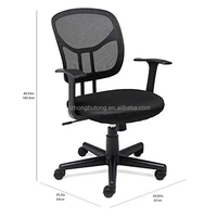 Chaise de bureau moderne réglable, confortable, en tissu maillé, pivotante, ergonomique, avec structure en acier inoxydable, personnalisable
