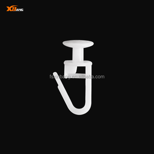 Écologique POM rideau blanc crochet S vague ondulation pli rideau piste coureur crochets à roulettes en plastique rideau crochet accessoires - Product Image 2