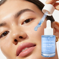 Sérum Visage au Collagène et Peptides de Cuivre Bleu GHK-Cu Végétalien Bio, Réducteur de Pores, Anti-Rides, Éclaircissant, Vente en Gros, OEM ODM