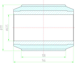 新的梁端衬套聚氨酯材料取代亨德里克森45900 29878-1 45900-000L 124892R1 - Product Image 4