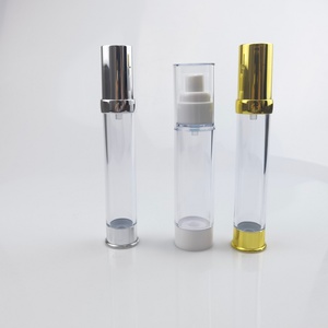 Emballage de luxe pour crème en flacon doré de 50 ml, 15 ml, 30 ml et 50 ml, flacon pompe sans air pour emballage cosmétique - Product Image 3