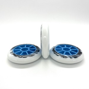 Ruedas de <span class=keywords><strong>patines</strong></span> en línea de velocidad profesional de poliuretano personalizado de fábrica, <span class=keywords><strong>patines</strong></span> en línea de rueda grande de <span class=keywords><strong>125mm</strong></span> de velocidad - Product Image 4