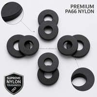 Rondelle industrielle de précision en nylon PA66 usinée CNC, haute résistance, service de fabrication OEM sur mesure