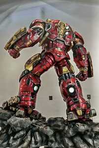 Figura de acción de la película Marvel de tamaño medio, popular, de fibra de vidrio, tamaño real, modelo MK44, para decoración. - Product Image 4