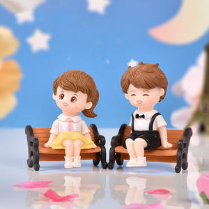 かわいい漫画カーデコレーション素敵なカップルアクションフィギュアフィギュア自動インテリアダッシュボード飾り男の子用女の子ギフト - Product Image 3