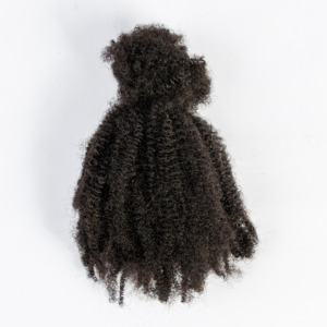 <span class=keywords><strong>Capelli</strong></span> Umani Afro Kinky di Alta Qualità <span class=keywords><strong>per</strong></span> Dreadlocks, 30g 50g, 100% <span class=keywords><strong>Capelli</strong></span> Umani <span class=keywords><strong>per</strong></span> Intrecciare, Colore Naturale - Product Image 4