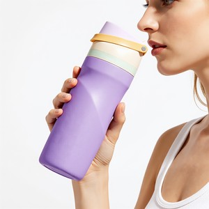 Nouveaux gobelets isothermes en acier inoxydable de haute qualité 680 ml, couleur personnalisée, LOGO, double paroi, isolation sous vide, sans BPA, anti-déversement, 24h - Product Image 1