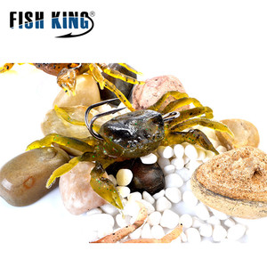 Fishking1 PCS Artificiale di <span class=keywords><strong>Pesca</strong></span> Granchio Richiamo 3D Simulazione Morbido Esche Da <span class=keywords><strong>Pesca</strong></span> <span class=keywords><strong>con</strong></span> Gancio - Product Image 5