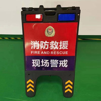 Poste d'avertissement de sécurité routière Vente en gros Panneaux d'avertissement Panneaux de sécurité routière signalisation temporaire à lumière rouge et bleue