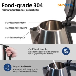 SUNTON best quality OEM customized skd ckd fast boiling water <b>heater</b> kettle overheating protection <b>electric</b> kettle - Product Image 2