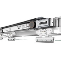 Système d'opérateur de porte coulissante automatique Guidi, moteur DC sans balais, contrôle à distance/GSM, faible bruit, kit complet pour hôpital