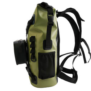 Sac à dos étanche en PVC, sac sec à fermeture roll-top pour randonnée et camping, sac banane détachable, léger, durable, bretelles réglables, 20-36L, idéal pour les voyages - Product Image 2