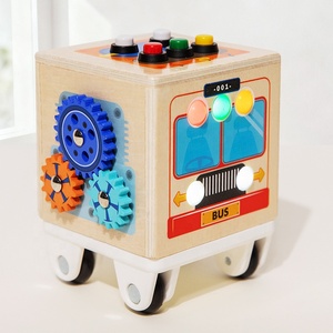 <span class=keywords><strong>Cube</strong></span> <span class=keywords><strong>d</strong></span>'activités <span class=keywords><strong>en</strong></span> <span class=keywords><strong>bois</strong></span> Konig Kids, voiture Montessori, jouet éducatif pour les tout-petits, certifié CE/CPC, 0-24 <span class=keywords><strong>mois</strong></span> - Product Image 2