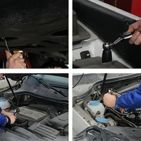 Ensemble d'outils de réparation manuels combinés en acier au carbone, jeu de clés à cliquet et douilles, petit format 46 pièces, personnalisable OEM, pour bricolage, en stock, faible MOQ