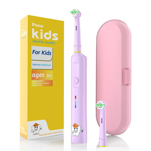 Brosse à dents électrique Focus Kids pour enfants de 3 ans et plus, poils souples, rechargeable avec étui - Product Image 3
