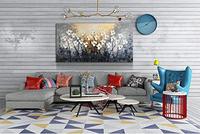 Toile florale moderne avec plaque, image peinte à l'huile, vente en gros, tableau pour décor de salon, vente en gros