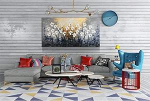 Toile florale moderne avec plaque, image peinte à l'huile, vente en gros, tableau pour décor <span class=keywords><strong>de</strong></span> salon, vente en gros - Product Image 4