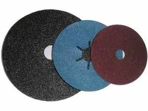 Aşındırıcı Fiber disk taşlama diskleri yuvarlak karton kutu 100-230MM 16-400 # üzerinde reçine parlatma Fiber cam 5 "kırmızı siyah mavi OEM,ODM