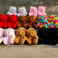 Teddy bear house shoes wholesale Clearance