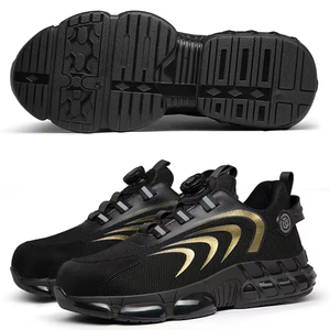 Chaussures de sécurité à lacets d'hiver pour hommes avec boutons respirants antidérapants et antidérapants et chaussures de sécurité de travail en matériau durable - Product Image 3