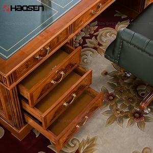 Ensemble de mobilier de bureau de luxe classique pour le gouvernement, table et chaise de direction, vente chaude - Product Image 3