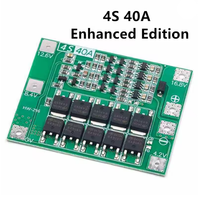 Carte de protection de chargeur de batterie Li-ion 3S 4S 40A 60A 18650 BMS pour moteur de perceuse 11.1V 12.6V/14.8V 16.8V Amélioration/Équilibrage 3S 4S