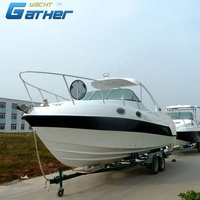 Mini yacht de cabine, 7.9m, intérieur ou hors-bord