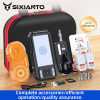 Kit d'inspection et de nettoyage des extrémités de fibre optique, inspecteur portable avec 6 sondes de 2,5 mm et 1,25 mm, nettoyeurs pour maintenance FTTH FC 5G