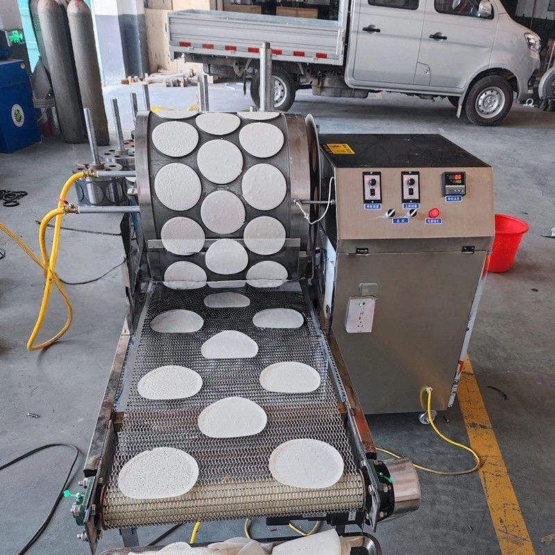 Automatic Thin Pancake & Spring Roll Skin Making Machine 40pcs/min 0 ...
