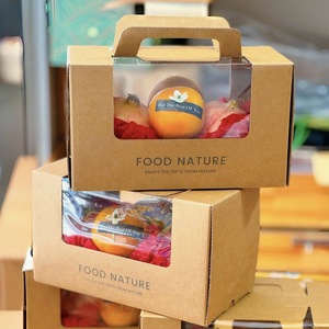 Confezione Regalo di Alta Gamma per Arance Mandarino, Melone, Cachi e Uva Fresca, Confezione Creativa in Carta per Souvenir - Product Image 1