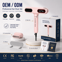 Sèche-cheveux professionnel mains libres mural haute vitesse avec écran LCD intelligent et ioniseur – Vente en gros OEM/ODM