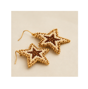 Pendientes Colgantes Boho Renaza con Cuentas y Engaste de Bisel para Mujer, Joyería de Moda, para Fiestas, Bodas, Uso Diario, Regalo - Product Image 3
