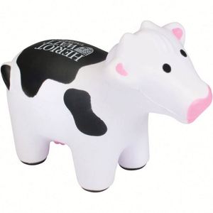 Pelota de Vaca de Dibujos Animados Blanca con Logotipo Personalizado, Juguete Antiestrés de Espuma Suave con Forma de Animal para Actividades Promocionales - Product Image 3