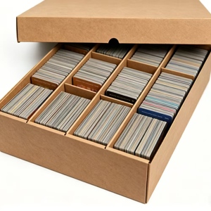 Boîte de rangement pour cartes en carton au design moderne avec séparateurs pour cartes à collectionner, organisateur de cartes de crédit, 7 pouces, Just Case, couleur personnalisée - Product Image 3