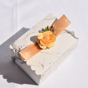 Китайский производитель CSMD, оптовая продажа, бумажный материал, цветочное украшение, мраморные цветные коробки для шоколадных подарков для свадебной двери, подарок - Product Image 5