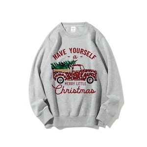 เสื้อเชิ้ตสตรีทแวร์พิมพ์ลายต้นคริสต์มาสรถยนต์ ตัดเย็บแบบโอเวอร์ไซส์ ผ้าหนา ปักลาย ยืดหยุ่น สวมใส่สบาย - Product Image 4