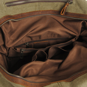 Customized High Quality Vintage Canvas Durable Large Capacity Travel Canvas Tote <strong>Bag</strong> Canvas <strong>Duffle</strong> <strong>Bags</strong> for Men - Product Image 5