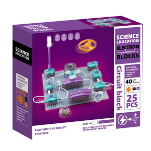 Jouets éducatifs pour enfants, cadeaux scientifiques, blocs en plastique, jouets scientifiques électroniques, ensembles de jouets d'ingénierie - Product Image 1