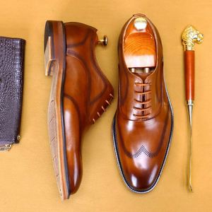 Nuevos Zapatos de Hombre Estilo Británico de Cuero Genuino con Cordones, Impermeables, Antideslizantes y Ligeros para Otoño, Casuales de Negocios y Formales - Product Image 4