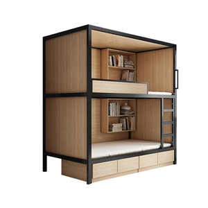 <span class=keywords><strong>Lit</strong></span> superposé moderne personnalisé pour appartement <span class=keywords><strong>avec</strong></span> panneau de 30 mm d'épaisseur, petite <span class=keywords><strong>mezzanine</strong></span>, bibliothèque, dortoir scolaire, chambre d'enfant - Product Image 6