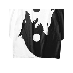 Traje Tradicional Asiático, Kimono Haori con Diseño de Lobo Yin Yang para Hombre y <span class=keywords><strong>Mujer</strong></span>, Yukata, Cárdigan Harajuku, Camisa Estilo <span class=keywords><strong>Samurai</strong></span> Japonés - Product Image 5
